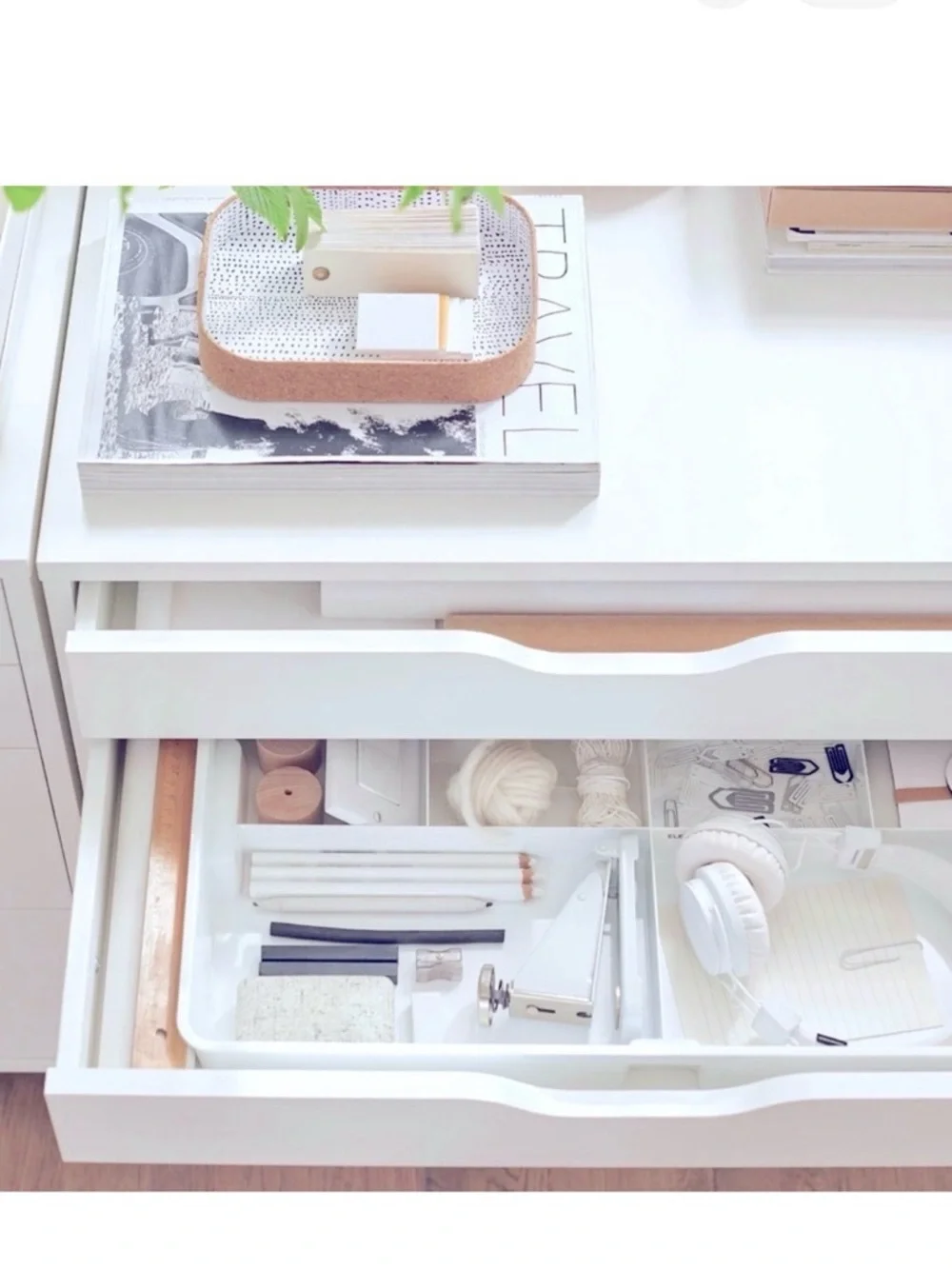 IKEA Kuggis Drawer Organizer Tray White for Jewelry Makeup Office School Desk